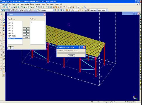 Tekla Structures Training - 024 -3D XSTEEL- GA SET-UP & GENERATE