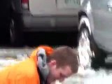 Pulling Car out of Snow Fail