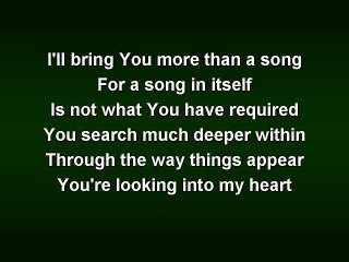 The Heart of Worship (worship video w lyrics)