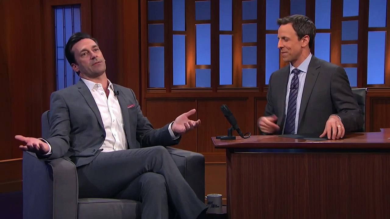 Jon Hamm Interview - Late Night with Seth Meyers