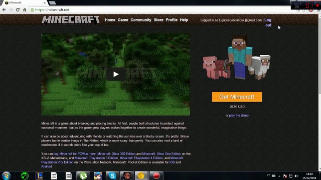 Como baixar Minecraft original de graça (2015)