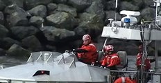 Coast Guard vs Rough Seas... Checto Bar