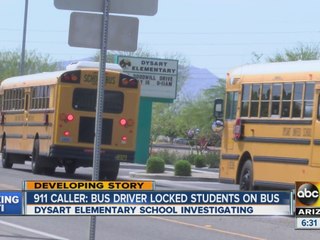 Valley bus driver locks school kids on bus
