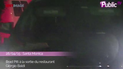 Exclu Vidéo : Brad Pitt la gueule cassée : il se console en mangeant !