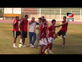 تدريب المنتخب قبل لقاء تشيلي وجامايكا