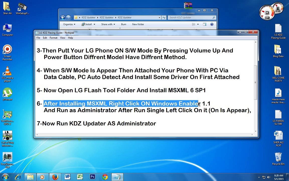How To Flash LG KDZ Rom