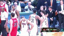 Michael Carter-Williams Hard Foul _ Bulls vs Bucks _ Game 6 _ April 30, 2015 _ NBA Playoffs