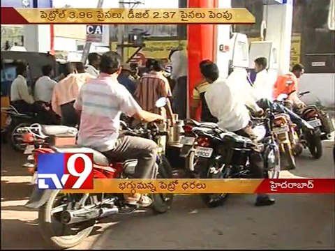 Petrol Prices Hiked by Rs. 3.96 a Litre, Diesel by Rs. 2.37