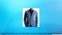 XIUYI Men's Cotton Single Breasted Dress Button Suit Blazer Denim Jacket Review