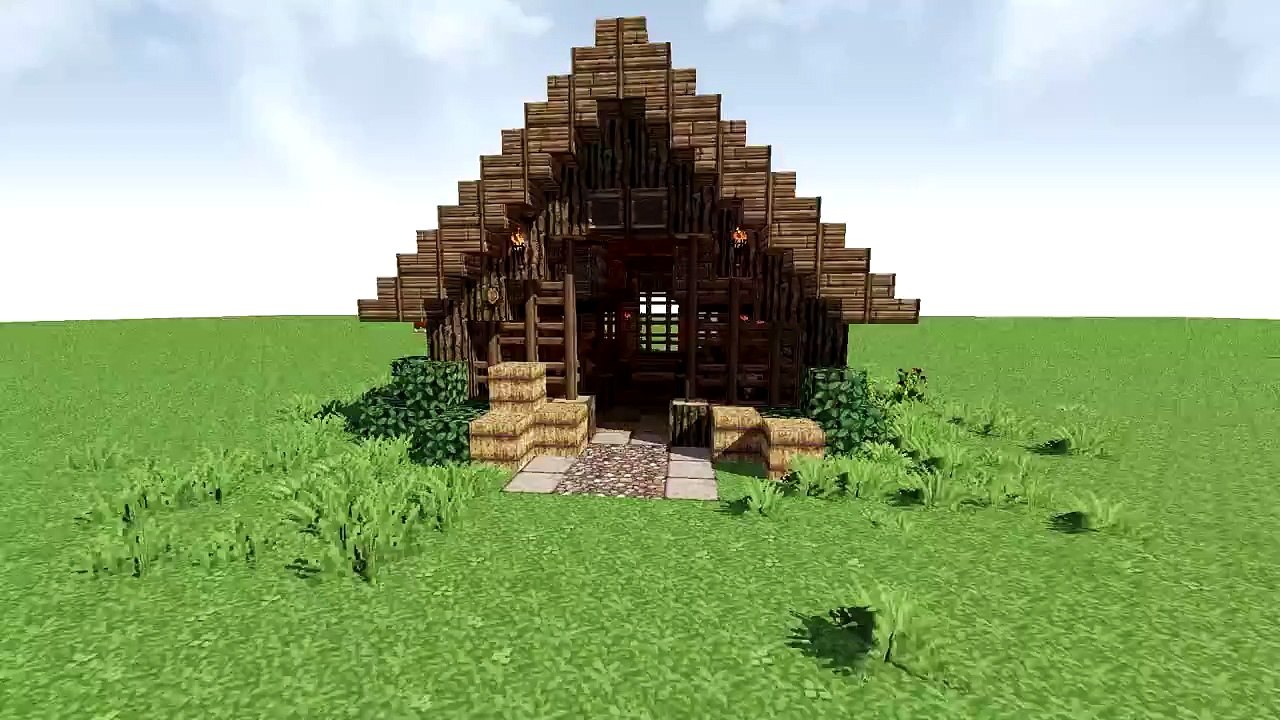 How to build a Horse Stable or Barn - Minecraft Tutorial