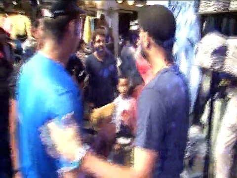 HARBHAJAN SINGH At Jack & Jones With Six Team Members Of Mumbai Indians