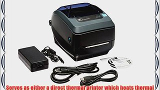Zebra GX430t Monochrome Desktop Direct Thermal/Thermal Transfer Label Printer with Reflective