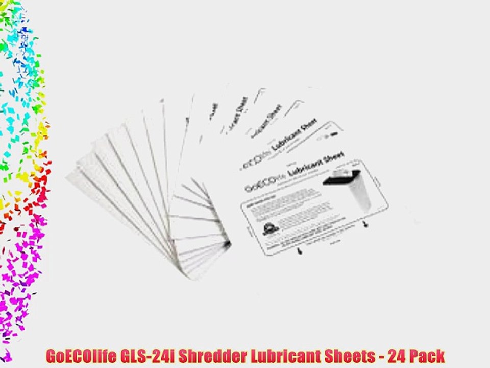 GoECOlife GLS-24i Shredder Lubricant Sheets - 24 Pack