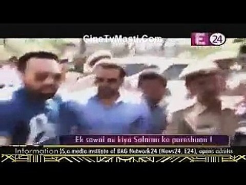 Ek Sawal Ne Kiya Salman Ko Pareshaan 1st May 2015 CineTvMasti.Com