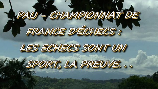 PAU - 28 AVRIL 2015 - CHAMPIONNAT DE FRANCE D'ÉCHECS - LES ÉCHECS SONT UN SPORT - LA PREUVE