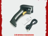 Issyzone 2.4G USB Rechargeable Wireless Portable Wifi Cordless Laser Barcode Scanner US