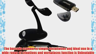 Black Hands Free USB Automatic Scanning Barcode Bar-code Scanner Reader with Adjustable Stand