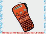 DYMO rhino pro 3000 13character display 2line 3/8-1/2 labels