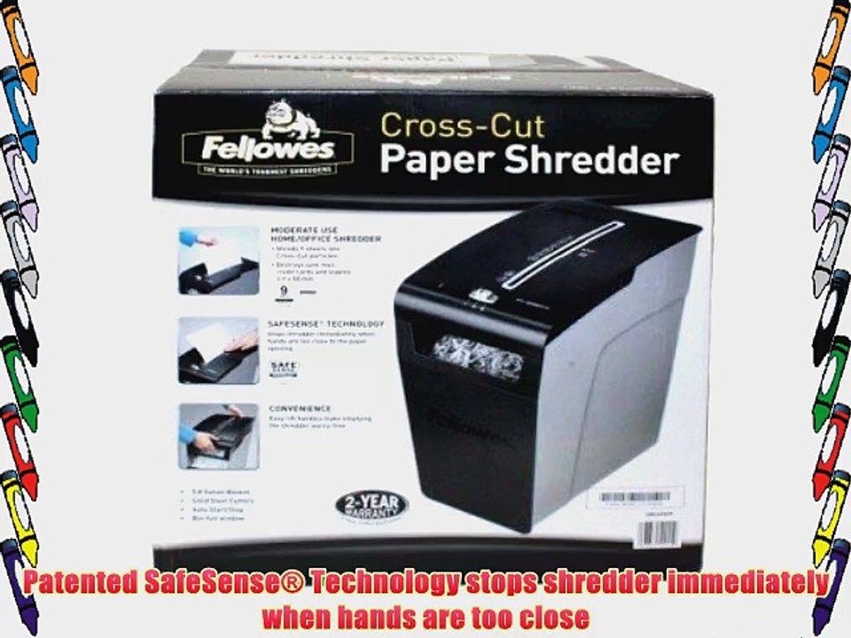 Fellowes Refurbished Powershred P-58Cs 9 Sheet Cross-Cut SafeSense Shredder (3225901)