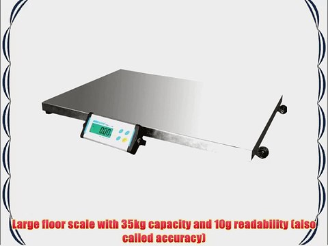 Adam Equipment CPWplus 35L Large Platform Floor Scale 75lb/35kg Capacity 0.02lb/10g Readability