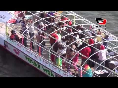 زغاريد وغناء في رحلات نيلية دعما للسيسي