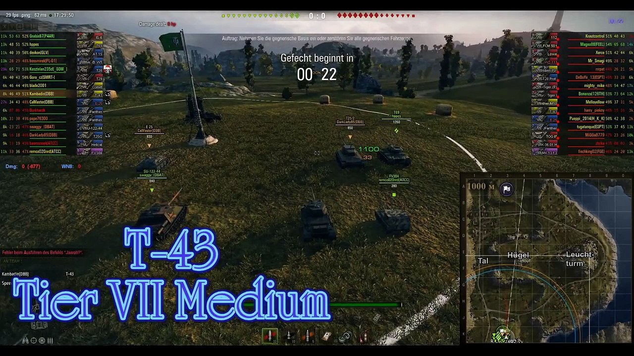 Let s Play- World of Tanks - Livegefechte T-43