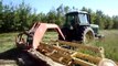 John Deere 4430 and New Holland 499 Haybine cutting hay