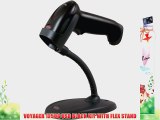 Honeywell Voyager 1250G Single-Line Handheld Laser Barcode Scanner with Flex Stand and USB