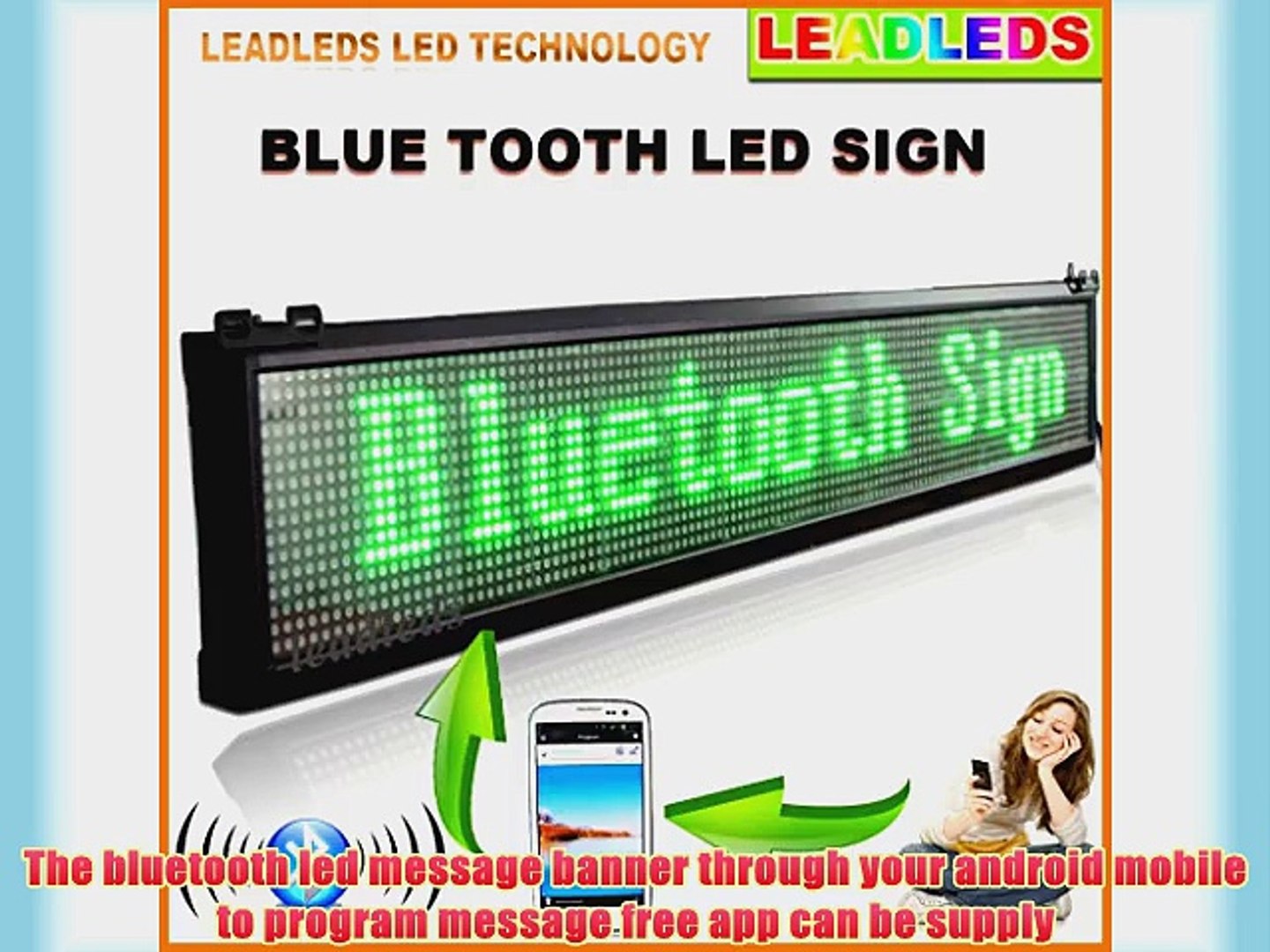 Leadleds Bluetooth Programmable Led Scrolling Sign Board Display