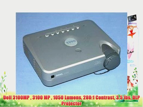 Dell 3100MP 3100 MP 1050 Lumens 280:1 Contrast 3.5 lbs DLP Projector
