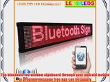 Leadleds 6.3 X 30 High Visibility Bluetooth Programmable Led Scrolling Message Sign Board with
