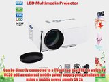 LEMONBEST Portable HDMI Mini HD Home LED Projector Pocket Beam Projector 1080P for Home Cinema