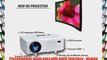 Taotaole 50000hrs 3000 Lumens Multimedia Projectors Home Theater Lcd Projector 3D Red Blue