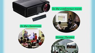 EUG 2600 Lumens 1080p LED 3D Home Theater Office Projector 50000 Hours For Lamp 1280*720 HDMI