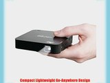 Ivation Portable Rechargeable HDMI Projector for Movies Presentations Photo Sharing