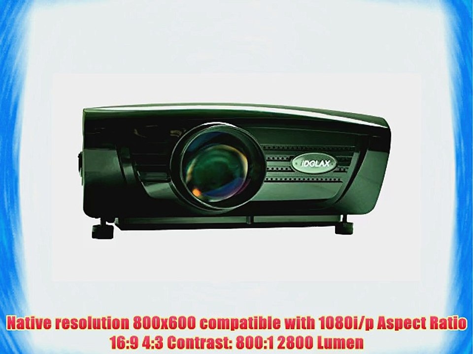 iDGLAX DG-747 LED HDMI Movie Video Projector 800 x 600 Pixels for Home Theater and Game