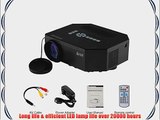 Aketek UC30 100 150 Lumens HDMI Portable Mini LED Projector Home Cinema Theater AV/VGA/USB/SD/Micro
