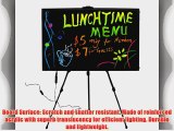 28x20 Flashing Illuminated Erasable Neon LED Writing Board Menu Sign with Control Button (A