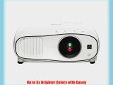 Epson Home Cinema 3500 1080p HDMI lens shift 3LCD 2500 Lumens color and white brightness home