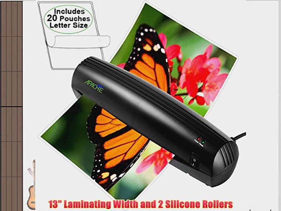 Apache AL13 13 Thermal Laminator and 20 Laminator Pouches
