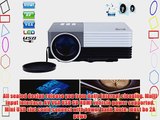 Aketek Latest Multimedia USB/SD/VGA/HDMI/AV/Micro USB Home Cinema Theater Movie Projector LED