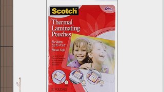 Scotch Thermal Laminating Pouches 4.37 Inches x 6.36 Inches 20 Pouches 4-PACK (Package include