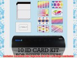 10 ID Card Kit - Laminator Inkjet Teslin Butterfly Pouches and Holograms - Make PVC Like ID