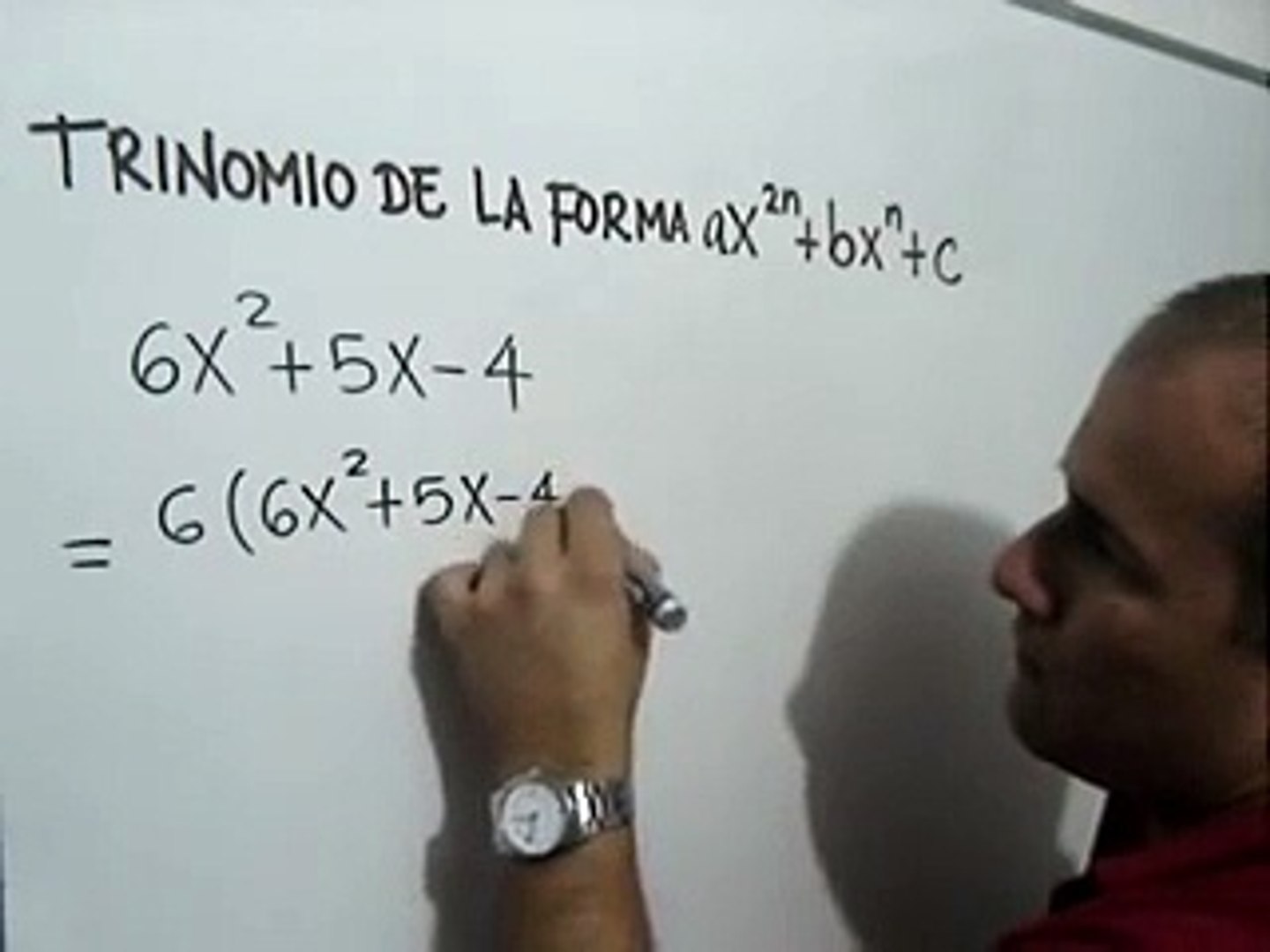 Factorizacion De Un Trinomio De La Forma Ax 2n Bx N C Video