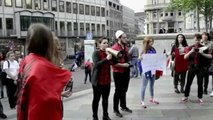 Almanya?ya Sığınma Talebinde Bulunan Kosovalılar Protesto Düzenledi