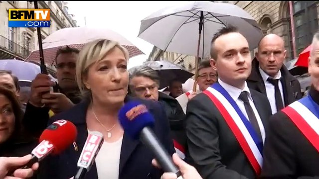 Premier mai au FN: Marine Le Pen défile sans son père