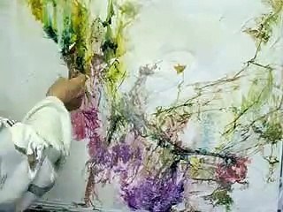 Acrylic Rice Paper Collage Demonstration. by Millie Gift Smith