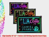 ElecNova Electronic Illuminated Flashing LED Message Sign Writing Boardwith 7 different Colors