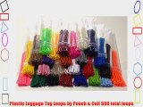 Master Luggage Tag loop collection 25 colors 500 loops (aka Worm Loops)