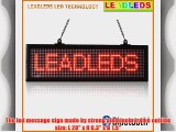 Leadleds 20 X 6.3 Bluetooth Led Sign Programmable Scrolling Message Board for Business and